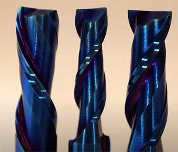 MLCS Woodworking Blue Ice Solid Carbide Router Bits