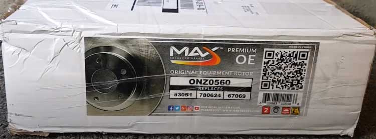 Max Brakes Premium OE Rotors with Carbon Ceramic Pads