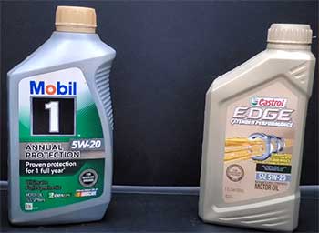Castrol Edge And Mobil 1 Oil