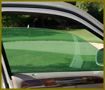 Green Tint privacy for car
