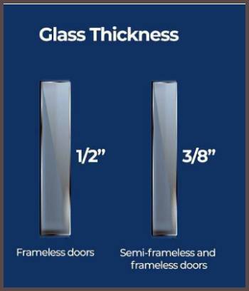 3/8 vs 1/2 glass shower door