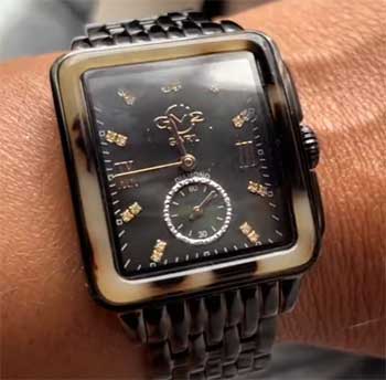 Gervil GV2 Bari Tortoise & Diamond Watch