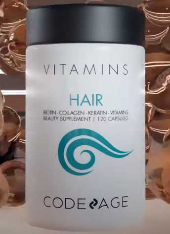 Codeage Hair Vitamins Biotin Keratin Collagen Supplement 