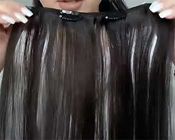 GOO GOO Hair Clip in Human Hair Extension