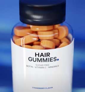 Hair Gummies Biotin Multivitamin