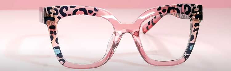 ZEELOOL PINK LEOPARD GLASS