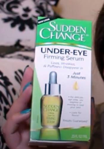 sudden change eye serum