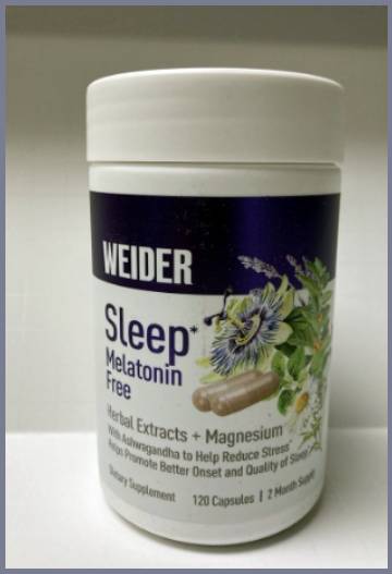 weider sleep melatonin free