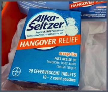 alka seltzer hangover relief