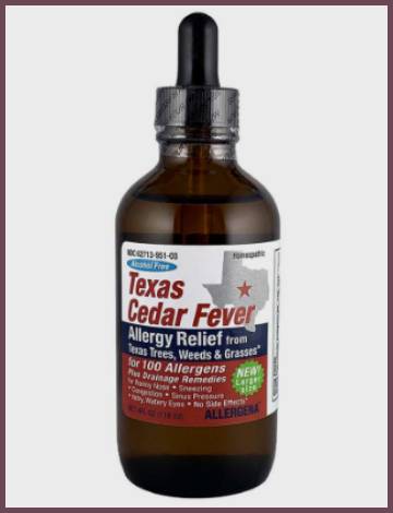 texas cedar fever drops