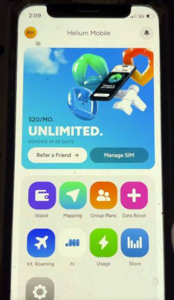 helium phone service