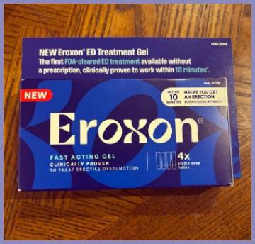 eroxon erectile dysfunction treatment gel