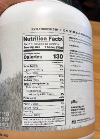 levels protein powder
