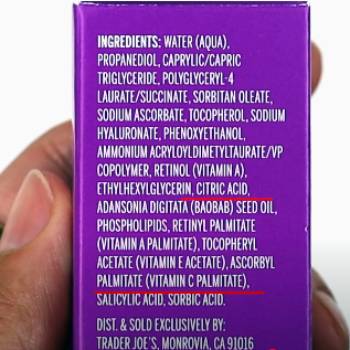 trader joe's retinol night serum