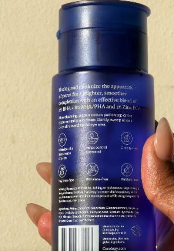 curology liquid pore exfoliant