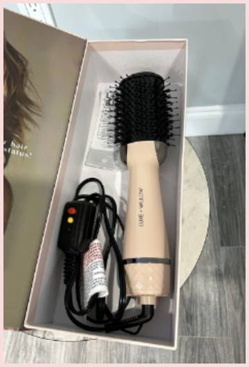 luxe and willow hair dryer brush