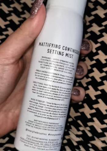 morphe mattifying setting spray