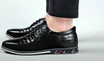 oxford derby orthopedic leather shoes