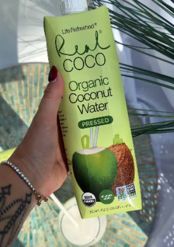 real coco organic coconut water