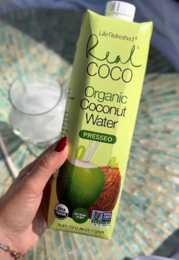 real coco organic coconut water