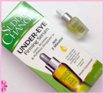 sudden change under eye serum