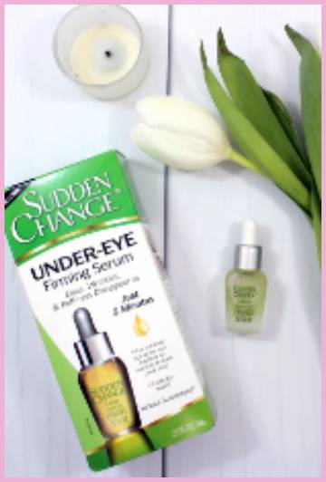 sudden change under eye serum