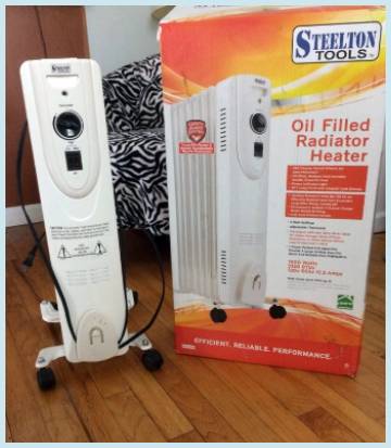 steelton oil filled radiator heater