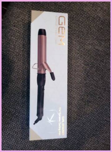 gem curling iron