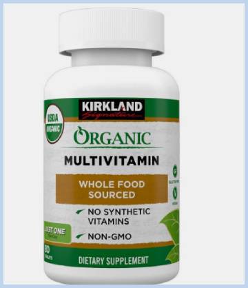 kirkland organic multivitamin
