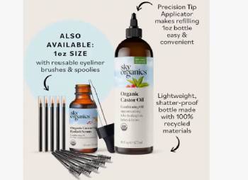 sky organics castor oil