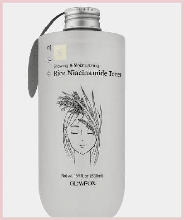 glamfox rice niacinamide toner