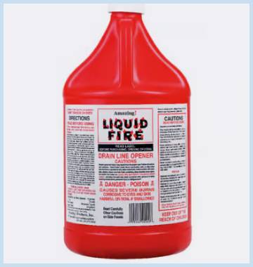 liquid fire drain opener